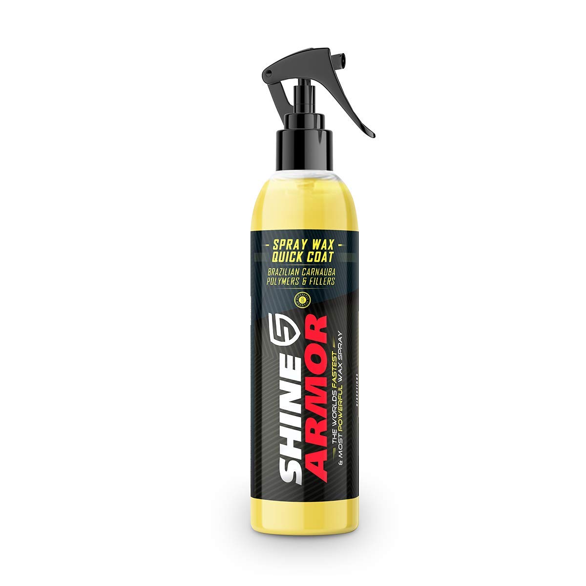 Shine Armor Car Wax Hydrophobic Spray - Spray Wax for Car with Carnauba Wax - Car Polish and Car Shine Spray - Spray Wax Car Sealant and Paint Protection - Fast Acting Car Wax Spray