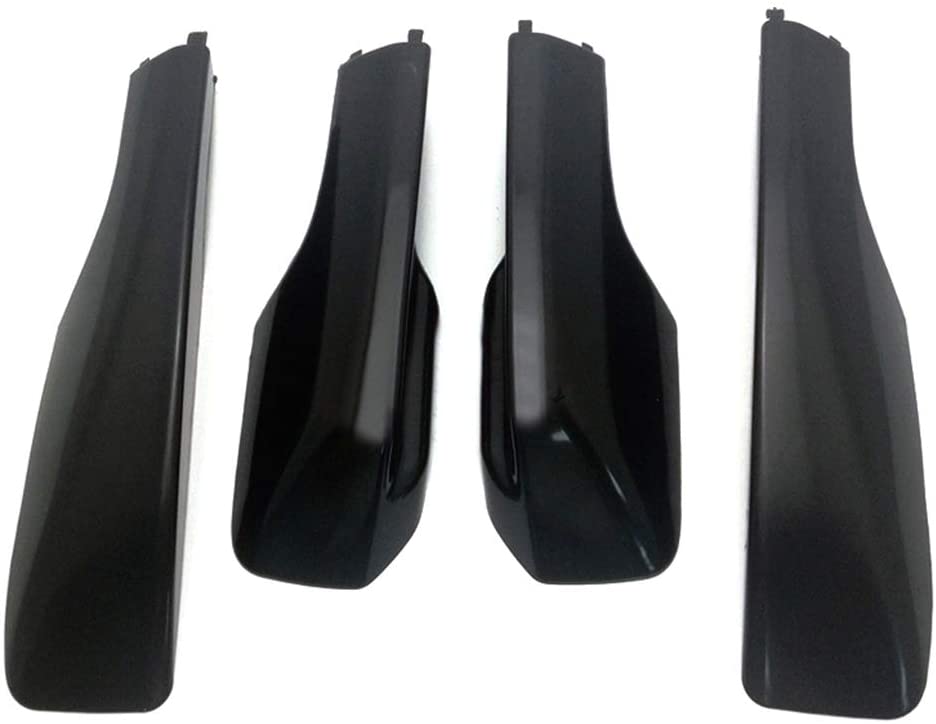 ITrims for Toyota RAV4 XA20 2001-2005 Black Car Roof Rack Rail End Cover Shell Cap Replacement 4PCS