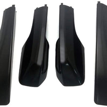 ITrims for Toyota RAV4 XA20 2001-2005 Black Car Roof Rack Rail End Cover Shell Cap Replacement 4PCS