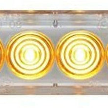 United Pacific 36683B 6 High Power LED Super Thin Warning Light - Amber LED/Clear Lens