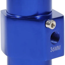 Water Temp Temperature Joint Pipe Sensor Gauge Radiator Hose Adapter 36mm Blue
