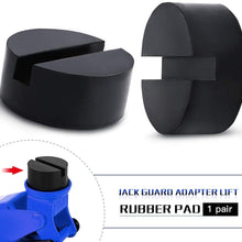 Hypertune Slotted Frame Jack Pad Square Rail Floor Guard Adapter Anti-Slip Rubber Vehicle Repair for Universal Lifts 2Pcs