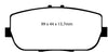 EBC Brakes DP41775R Yellowstuff Street and Track Brake Pad