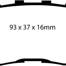 EBC Brakes DP41716R Yellowstuff Street and Track Brake Pad