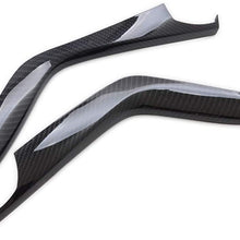 Kadore ABS Carbon Fiber Interior Gear Shift Molding Strip Cover Trim for 2016 2017 2018 2019 2020 Honda Civic 10th Gen Sedan LHD 2-pc