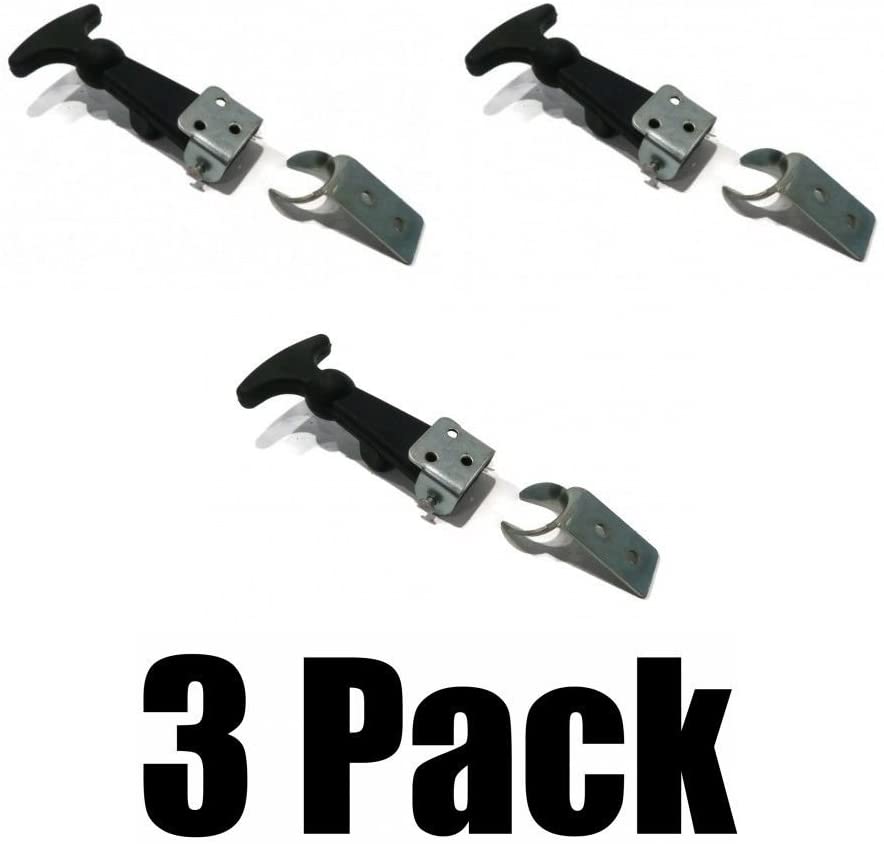 The ROP Shop (3) Hood Hold Down Latch KIT Door Lid Strap Hatch for Luggage Container Tool Box
