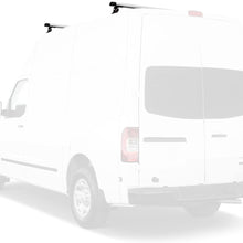 Vantech H3 3 bar Ladder roof Van Rack w/Endcaps 65" Cross Bars for Nissan NV Black