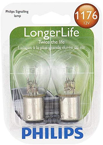 Philips 1176 LongerLife Miniature Bulb, 2 Pack