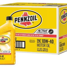 Pennzoil 550022809-12PK 10W-40 Motor Oil - 1 Quart (Pack of 12)