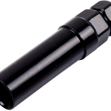 SCITOO 24PCS+2Keys Black Lug Nuts Spline for Drive Close End Socket Key, 12x1.5 Thread, 35mm Tall, Fits for Toyota Tacoma Tundra FJ Cruiser 2015-2016