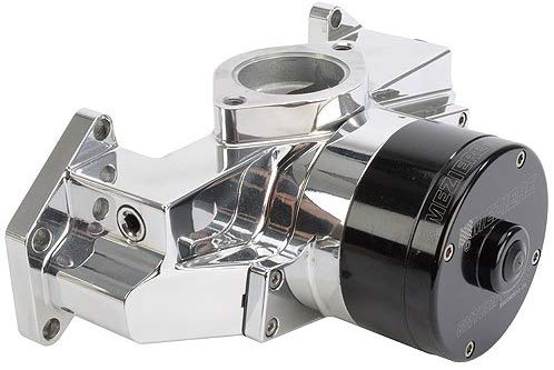 Meziere WP106U Polished Billet Electric Water Pump for Big Block Mopar