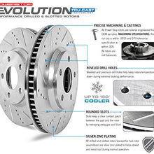 Power Stop AR85142XPR Rear Evolution Drilled & Slotted Rotor Pair