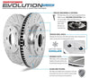 Power Stop AR85142XPR Rear Evolution Drilled & Slotted Rotor Pair