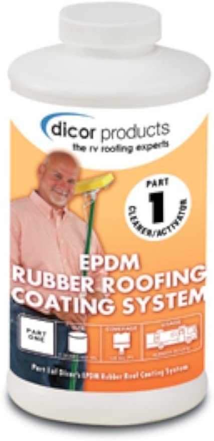 Dicor RPCRPQ EPDM Rubber Roofing Coating System roof Cleaner/Activator - 1 Quart (4)