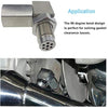 Oxygen O2 Sensor Socket Suitable for Vehicles with M18x1.5mm Thread, 90 Degree 201 Stainless Durability and Rust Resistance