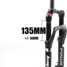 YYT Bicycle Fork Bicycle Suspension Air Fork,24" Mountain Bike Suspension Fork,Straight Tube Double Shoulder Control,Gas Shock Absorber,for 4.0" Tire Fat Fork,for MTB Road Bike Cycling