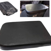 Motosupply Microfiber Leather Console Lid Armrest Cover Black Fit for Dodge RAM 1500 2500 3500 2002-2008