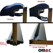 OMAC Silver Aluminum Roof Top Wing Bar Cross Bars Cargo Rack - Luggage, Ski, Kayak Carrier | 165 LBS / 75 KG Load Capacity - Set 2 Pcs | Fits Ford Transit 2014-2021