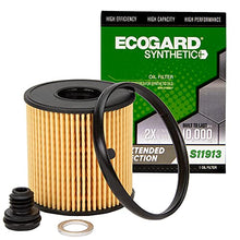 ECOGARD S11913 Premium Cartridge Engine Oil Filter for Synthetic Oil Fits Hyundai Elantra 2.0L 2021-2022, Sonata 2.0L HYBRID 2020-2022