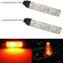 iJDMTOY 3-SMD LED Cup Holder, Glove Box, Ashtray Accent Lighting Strip Lights, Brilliant Red