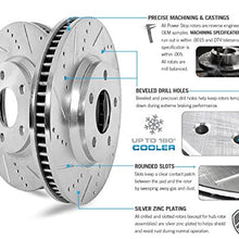 Power Stop KC1122 Z23 Evolution Sport 1-Click Brake Kit with Powder Coated Calipers (Brake Pads, Drilled/Slotted Rotors)