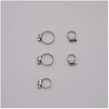 SHOUNAO 50PCS/Set Multi Size Stainless Steel Hoop Clamp Hose Clamp Automotive Pipes Clip Fixed Tool (Color : 1)