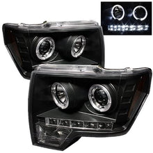 Spyder Auto PRO-YD-FF15009-HL-SM Ford F150 Smoke Halo LED Projector Headlight with Replaceable LEDs
