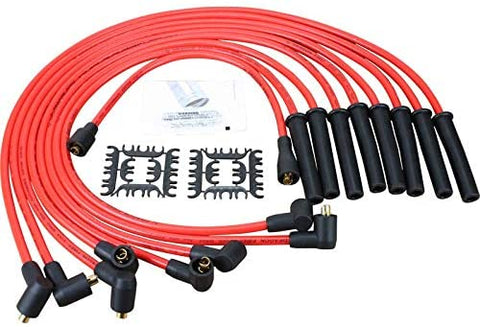 Dragon Fire Race Series High Performance Ignition Spark Plug Wire Set Compatible Replacement For Ford BB 351C 351M 400M 429 460 POINTS STYLE CAP Factory Oem Fit PWJ118