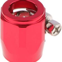 1Pc An6 Universal Car Hose End Finish Fuel Oil Water Line Clamp Clip Red Terminado De Clamp Termine Auto Replacement Parts