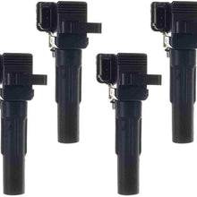 A-Premium Ignition Coil Pack Replacement for Saab 9-2X 2005 Subaru Impreza 2003-2005 2.0L EJ205 Turbocharged Only 4-PC Set