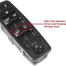 Driver Side Master Window Switch - Double Auto - Fits Dodge Ram, Grand Caravan, Journey, Nitro, Chrysler Town & Country, Jeep Liberty - Replaces# 4602863AD, 4602863AB, 901-473, 4602870AD (Renewed)