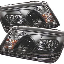 Spyder Auto PRO-YD-VJ99-DRL-BK Volkswagen Jetta Black DRL LED Projector Headlight (Black)