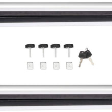 OCPTY Roof Rack Ski Carriers Rack Ski and Snowboard Carrier w/Key