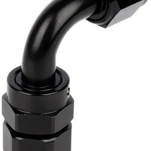 ANPART AN8 20Ft Braided Fuel Line Hose Nylon braided fuel gas pipe hose and AN8 10 pcs Swivel Hose End Fittings