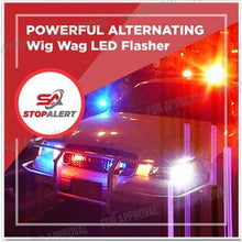 FastWagger 240w - Headlight Safety alternating flasher module electronic Wig Wag strobe controller relay - LED Incandescent Xenon Halogen HID Car Police Emergency Trucks 10A 12-24V 250FPM Stop-Alert