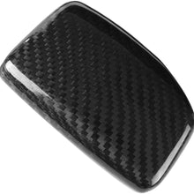 Gear Shift Knob Frame, Carbon Fiber Car Gear Shift Knob Head Cover Trim for A4 S4 RS4 B9 A5 S5 RS5 Q5 Q7
