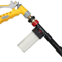 ADPTT Gas Pressure Washer Kit High Pressure Snow Foam Water Car Wash Spray Gun Cleaning Hose Pipe Lance 100ML (Color : Yellow, Size : Free)
