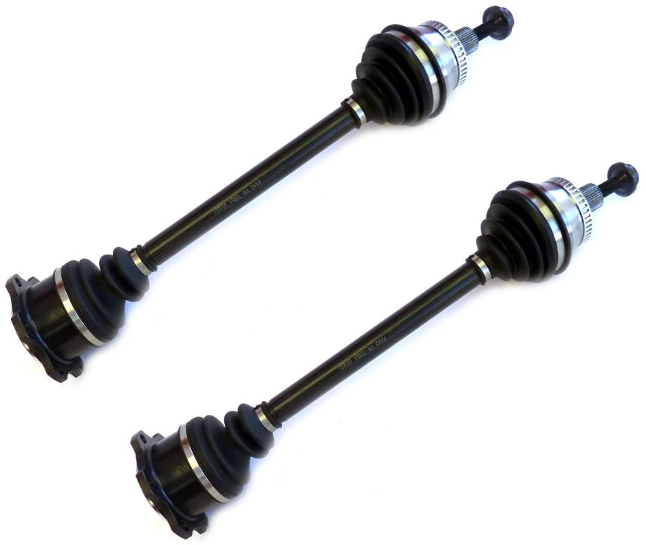 DTA VW72807252A front Left Right Pair - 2 New Premium CV Axles (Drive Axle Assembly) 1999-2001 With Automatic Transmission; 1998-2004 A6 Quatrro 2.7L, 2.8L, 3.0L Automatic Only