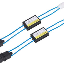 Terisass 2 Pcs T10 LED Headlight Decoder Headlight Light Bulb Canbus Error Free Anti Flicker Resistor