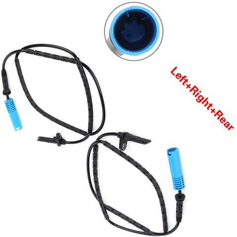 ANGLEWIDE 2 x ABS Wheel Speed Sensors Left+Right+Rear Replacement for 2009-2012 BMW 328i xDrive 2005-2006 BMW 325xi 2006 BMW 330xi