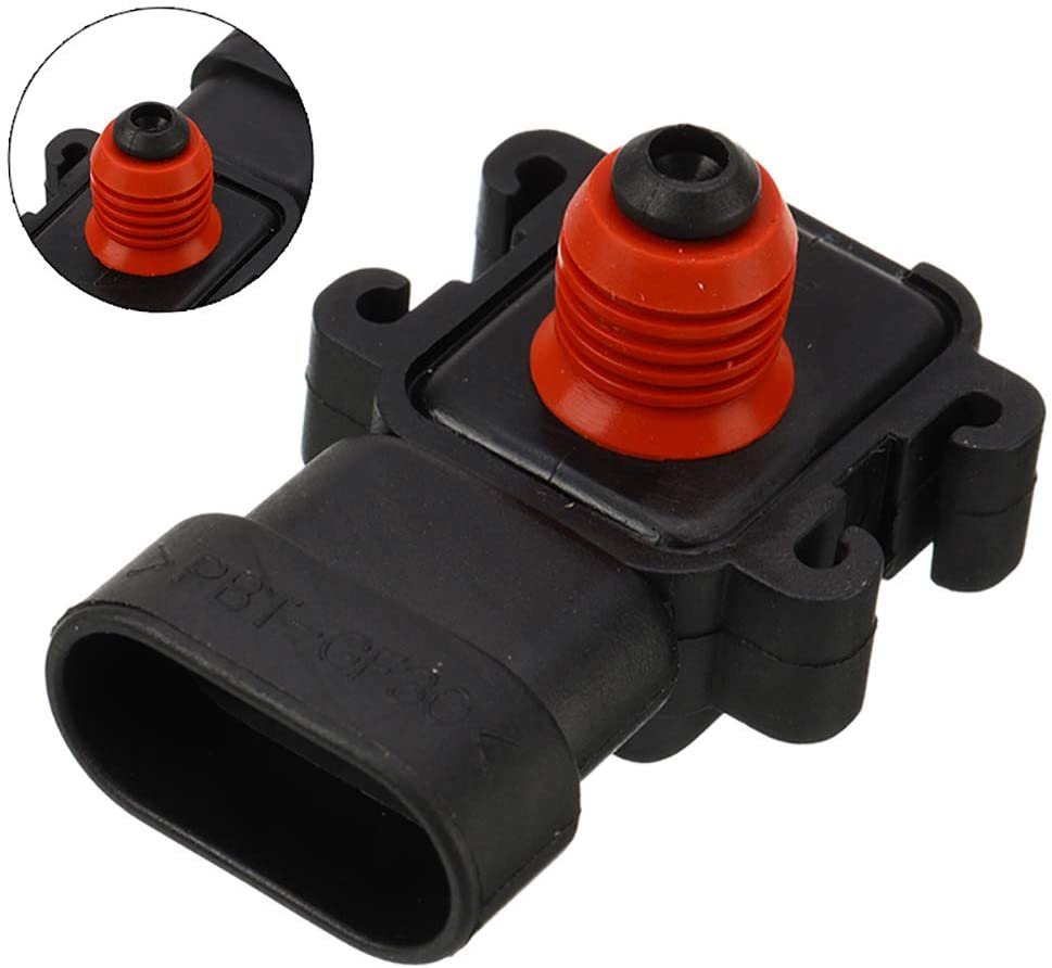 SpeeVech Manifold Absolute Pressure Fit for Chevrolet Cadillac Buick Pontiac GMC Isuzu Saturn Oldsmobile, MAP Sensor Replace for 16187556, 12569240, 213-796, 213-351, 213-1742