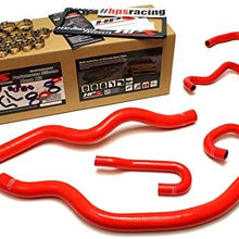 HPS 57-1489-RED Red Silicone Radiator Coolant/Heater Hose Kit