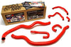 HPS 57-1489-RED Red Silicone Radiator Coolant/Heater Hose Kit