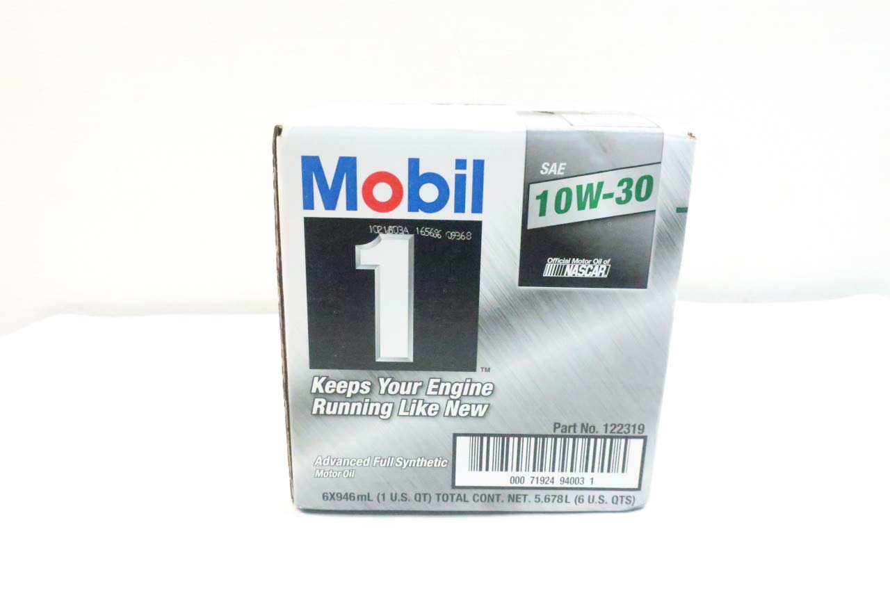 Box of 6 MOBIL 1 122319 SAE 10W-30 Advanced Full Synthetic Motor Oil