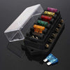 6 Way Fuse Holder Box Car Vehicle Circuit Blade Block With Fuse Block Car Electronics Accessories Auto Replacement