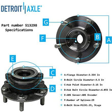 Detroit Axle - Front Lower Control Arms w/Ball Joints Sway Bar Links Inner Outer Tie Rods w/Boots & Wheel Hub Bearing Assembly for 2008-2013 Nissan Rogue/ 2014-2015 Rogue Select