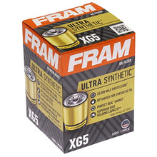 Fram Ultra Synthetic XG5, 20K Mile Change Interval Spin-On Oil Filter with SureGrip, 1 Piece - Packaging May Vary