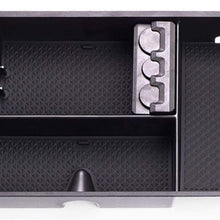 JDMCAR Center Console Organizer Compatible with 2007-2019 2020 Tundra/2008-2020 Toyota Sequoia Insert ABS Armrest Box Secondary Storage