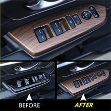 for Honda CRV CR-V 2017 2018 2019 2020 Peach Wood Grain Inner Window Switch Panel Cover 4P(Without Rear seat Heating Buttons)