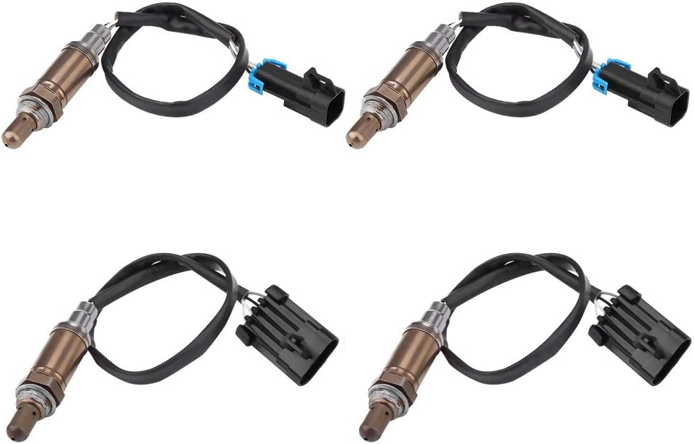 4PCS O2 Oxygen Sensor Upstream Downstream Compatible with Chevrolet Silverado 1500,1996-1998, SG236 9617178
